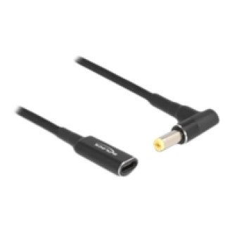DELOCK Adapterkabel fur Notebook Ladekabel USB Type-C Buchse zu Acer 5,5 x 1,7mm Stecker 90 gewinkelt 15cm