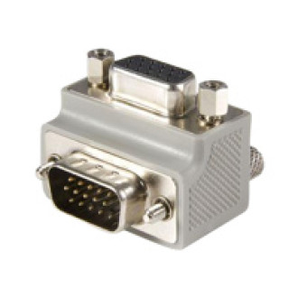 STARTECH.COM Right Angle VGA Adapter - Right Angle VGA to VGA - Male/Female - Type 1 - VGA Adapter Cable GC1515MFRA1