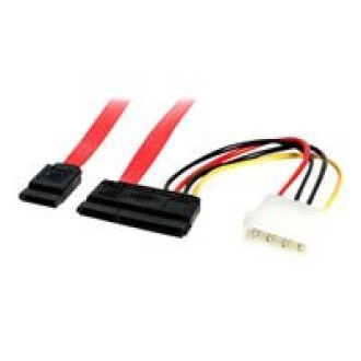 STARTECH.COM 45cm SATA Serial ATA Daten und Stromversorgungskombo Kabel mit LP4molex SATA18POW