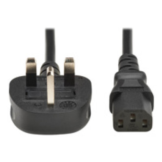 EATON TRIPPLITE PDU Power Cord C13 to BS1363 - 10A 250V H05VV-F 1M 3,28 FT. Black