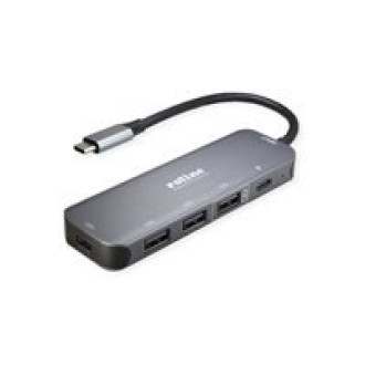ROLINE USB 3.2 Gen 2 Hub 4fach Typ-C-Anschlusskabel