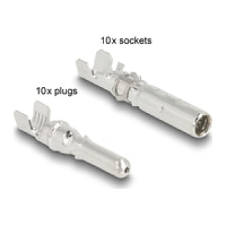 DELOCK DL4 Solar Stiftkontakte zum Crimpen fur Stecker und Buchsen 20 Stuck