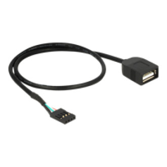 DELOCK USB Kabel Pin Header Buchse > USB 2.0 Typ-A Buchse 40cm