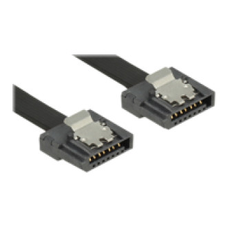 DELOCK SATA 6 Gb/s Kabel 100cm schwarz FLEXI
