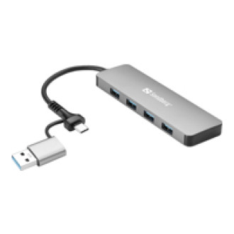 SANDBERG USB-C/A to 4xUSB 3.0 Hub
