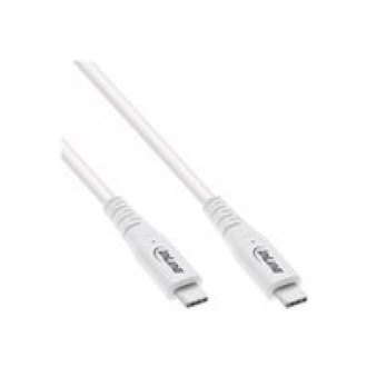 INLINE USB4 Kabel USB-C Stecker Stecker PD 240W 8K60Hz TPE weiss 2m