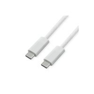 ROLINE USB4 Gen3x2 Kabel C-C ST/ST 40Gbit/s 240W weiss 2m