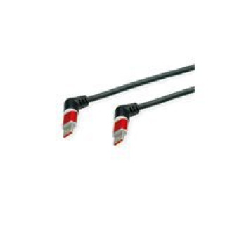 ROLINE USB 2.0 Kabel Typ-C - Typ-C ST/ST 360 Rotation schwarz / rot 2m