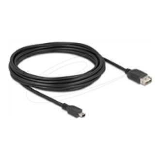 DELOCK USB 2.0 Kabel USB Typ Mini-B Stecker zu EASY USB Typ-A Buchse 5m