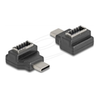 DELOCK Adapter USB 10 Gbps USB Type-C Stecker zu Typ-E Key A Buchse schwarz