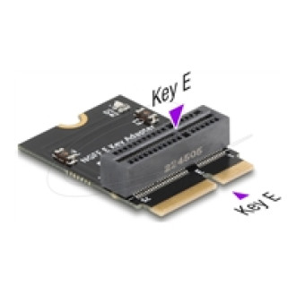 DELOCK Adapter M.2 Key E Stecker zu M.2 Key E Slot 90 gewinkelt