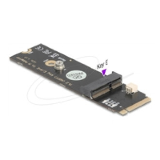 DELOCK Konverter M.2 Key M Stecker zu M.2 Key E Slot für USB und PCIe Module