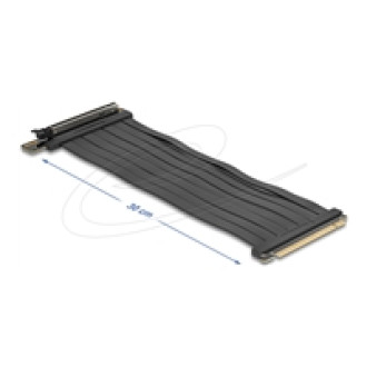 DELOCK Riser Karte PCI Express 5.0 x16 Stecker zu x16 Slot mit Kabel 30cm