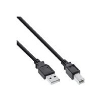 INLINE USB 2.0 Kabel A an B schwarz 2m