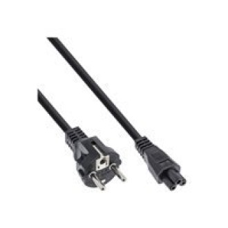 INLINE BULK 40er Netzkabel fuer Notebook 3pol Kupplung schwarz 1,8m