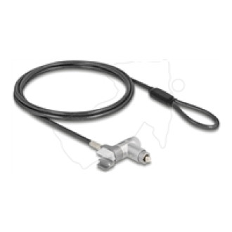 NAVILOCK Laptop Schloss mit Schlussel fur MacBook Pro 2021 - 2024 35,56cm 14Zoll und 40,64cm 16Zoll 2m schwarz