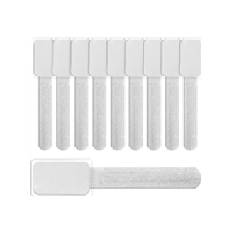 EFB LTC MINI TAGS Kleine Klettkabelbinder mit Beschriftungstafeln 10 Stueck Set weiss