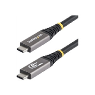 STARTECH.COM 3m USB4 Kabel 20Gbps USB-IF-zertifiziertes USB-C Kabel 60W 4K 120Hz DP2.1monitorkabel TPE-Mantel Schwarz