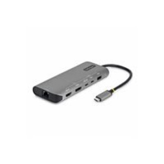 STARTECH.COM 7-in-1 USB4multiport Adapter treiberlose Dual 4K fur MacOS und Windows 140W Power Delivery 3-Port 10Gbps Hub 2,5GbE Min