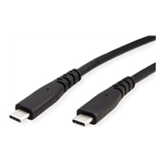 ROLINE USB4 Gen3x2 Kabel C-C ST/ST 8K UHD-2 80Gbit/s 240W schwarz 0,5m