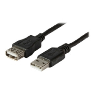 EFB USB2.0 Verlaengerungskabel Stecker Typ A auf Buchse Typ A Grau 1.8m