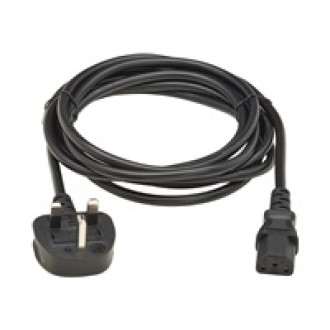 EATON TRIPPLITE PDU Power Cord C13 to BS1363 - 10A 250V H05VV-F 3M Black