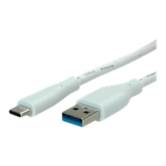 VALUE USB 3.2 Gen 1 Kabel Typ-A-C ST/ST weiss 2m