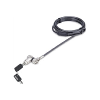 STARTECH.COM Universal Laptop Lock 6.6ft Security Cable For Notebook Compatible w/ Noble Wedge/Nano/K-Slot Keyless Combo
