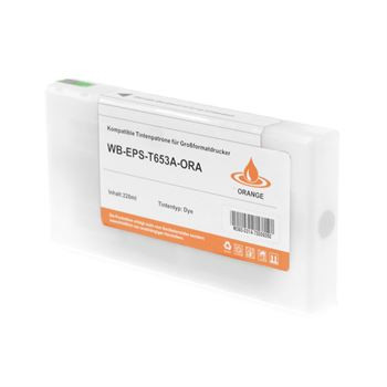 Cartouche d'encre (alternative) compatible with Epson C13T653A00 orange