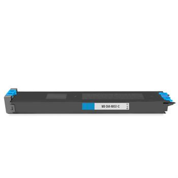 Toner cartridge (alternative) compatible with Sharp MX51GTCA cyan