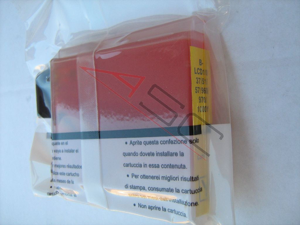 Ink cartridge (alternative) compatible with Brother LC1000 yellow