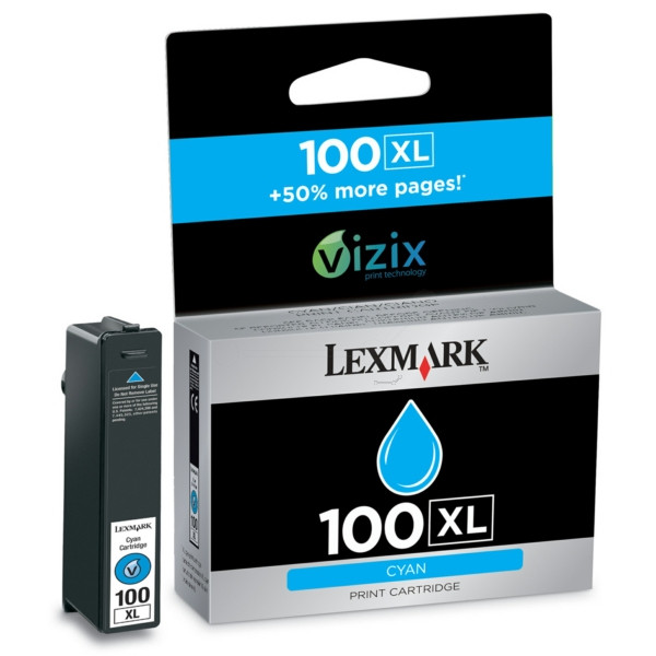 Original Ink cartridge cyan Lexmark 0014N1069E/100XL cyan