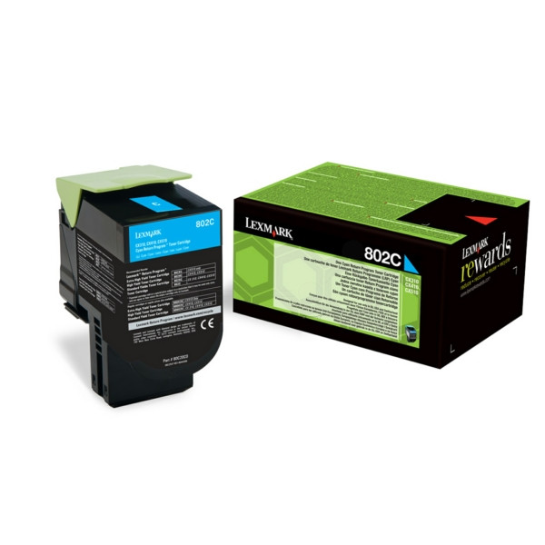 Original Toner cyan Lexmark 0080C20C0/802C cyan