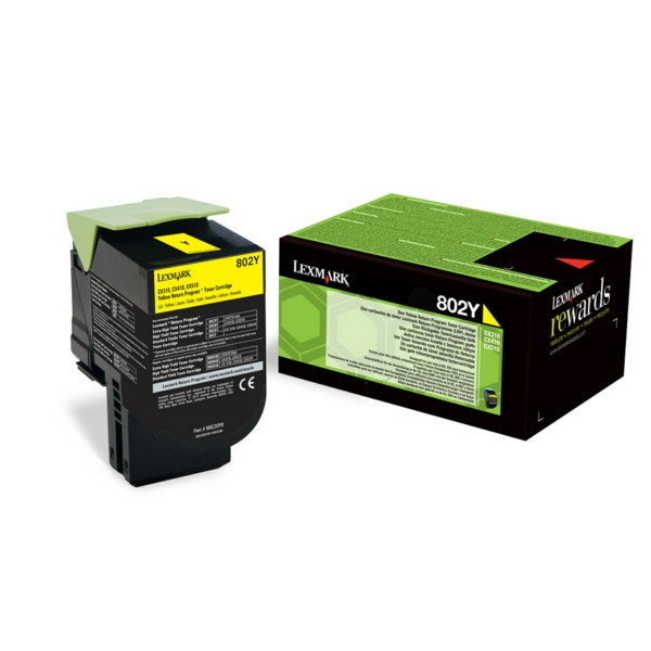 Original Toner yellow Lexmark 0080C20Y0/802Y yellow