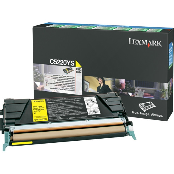 Original Toner yellow Lexmark 00C5220YS yellow