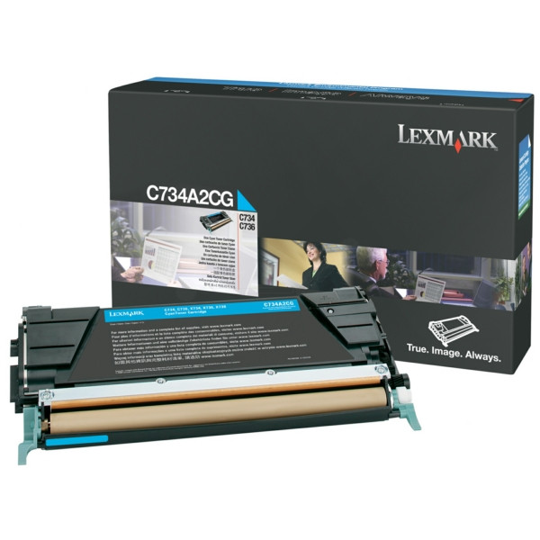 Original Toner cyan Lexmark 00C734A1CG cyan