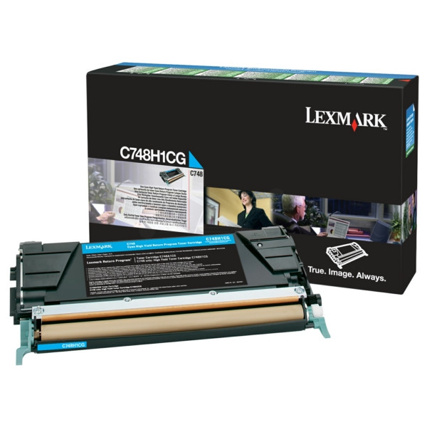 Original Toner cyan Lexmark 00C748H1CG cyan