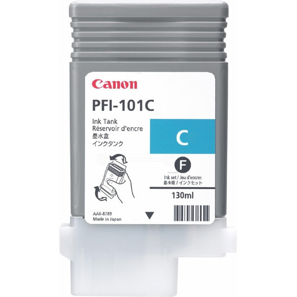 Original Ink cartridge cyan Canon 0884B001/PFI-101 C cyan