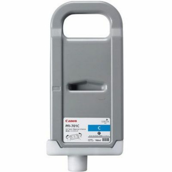 Original Ink cartridge cyan Canon 0901B001/PFI-701 C cyan