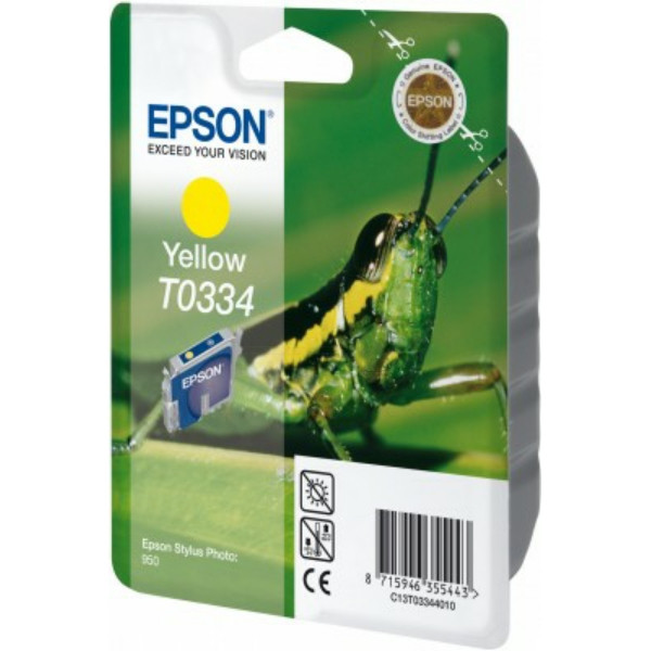 Original Ink cartridge yellow Epson 3344010/T0334 yellow