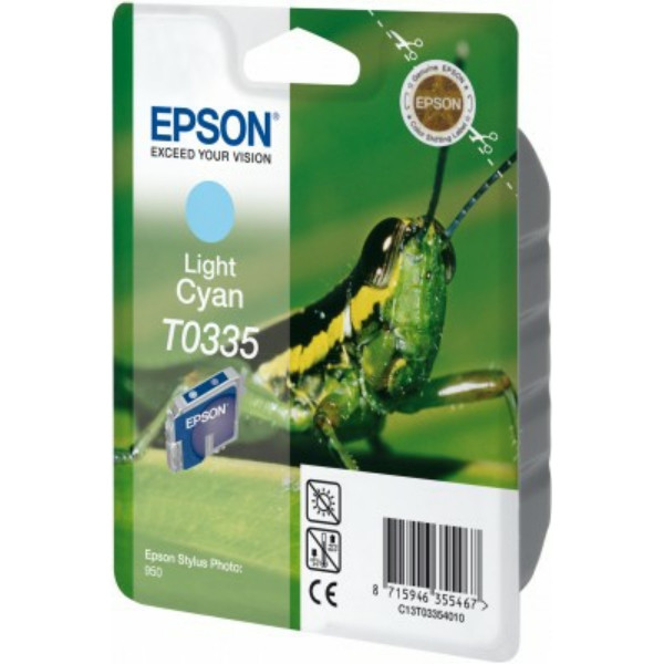 Original Ink cartridge bright cyan Epson 3354010/T0335 photocyan