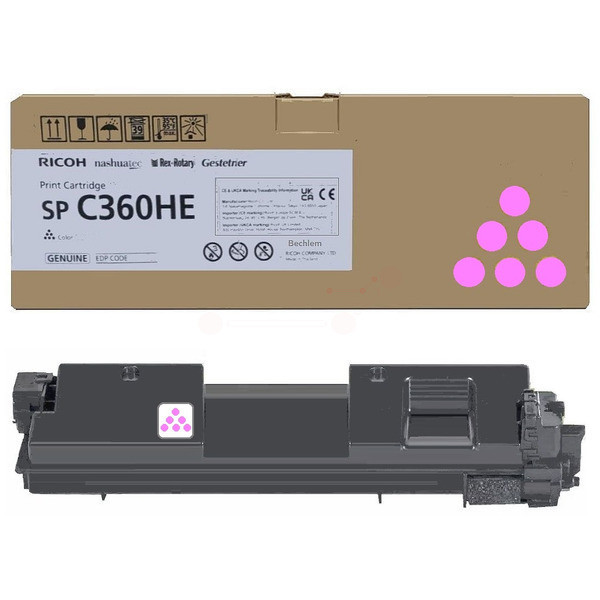 Original Toner magenta Ricoh 408186/SPC360HE magenta