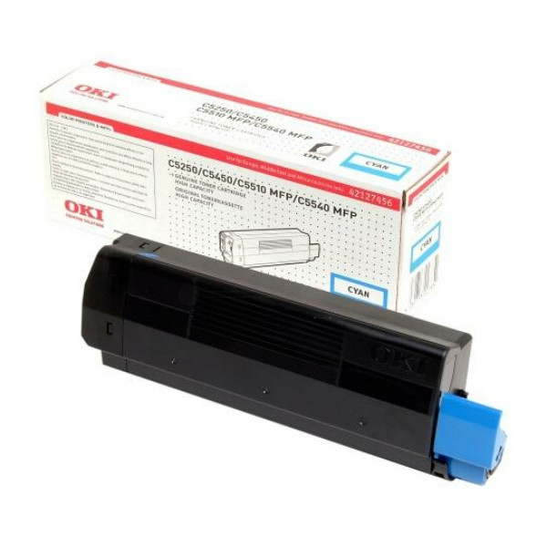 Original Toner cyan OKI 42127456 cyan