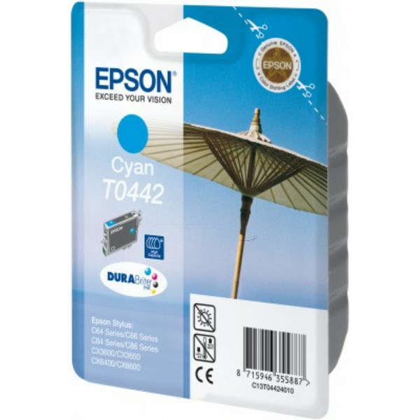 Original Ink cartridge cyan Epson 4424010/T0442 cyan