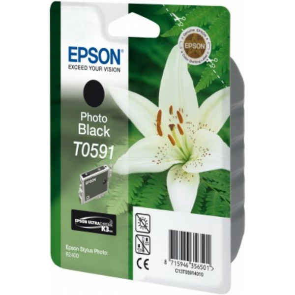 Original Ink cartridge black Epson 5914010/T0591 photoblack