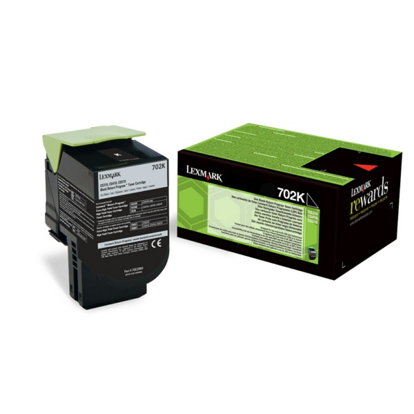 Original Toner schwarz Lexmark 70C20K0/702K schwarz