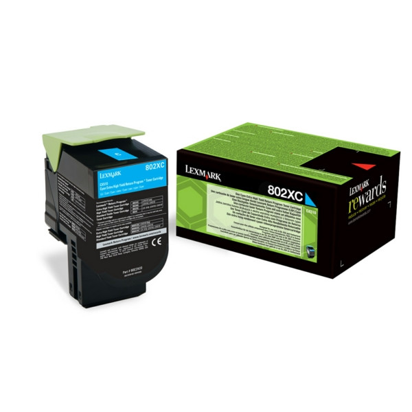 Original Toner cyan Lexmark 80C2XC0/802XC cyan