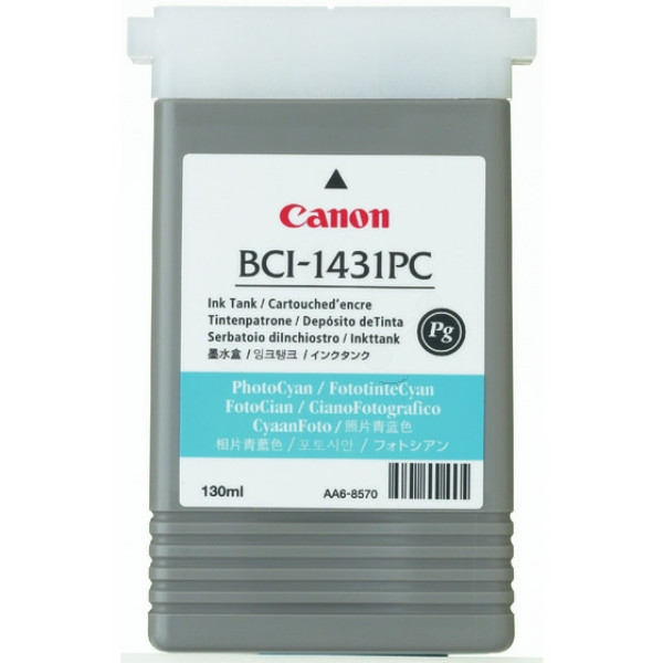 Original Ink cartridge bright cyan Canon 8973A001/BCI-1431 PC photocyan