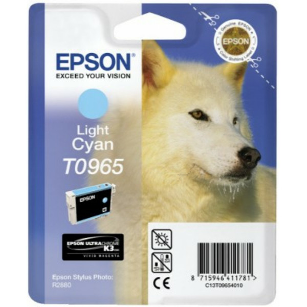 Original Ink cartridge bright cyan Epson 9654010/T0965 photocyan