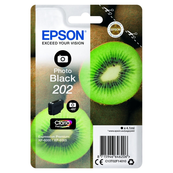 Original Ink cartridge light black Epson C13T02F14010/202 photoblack
